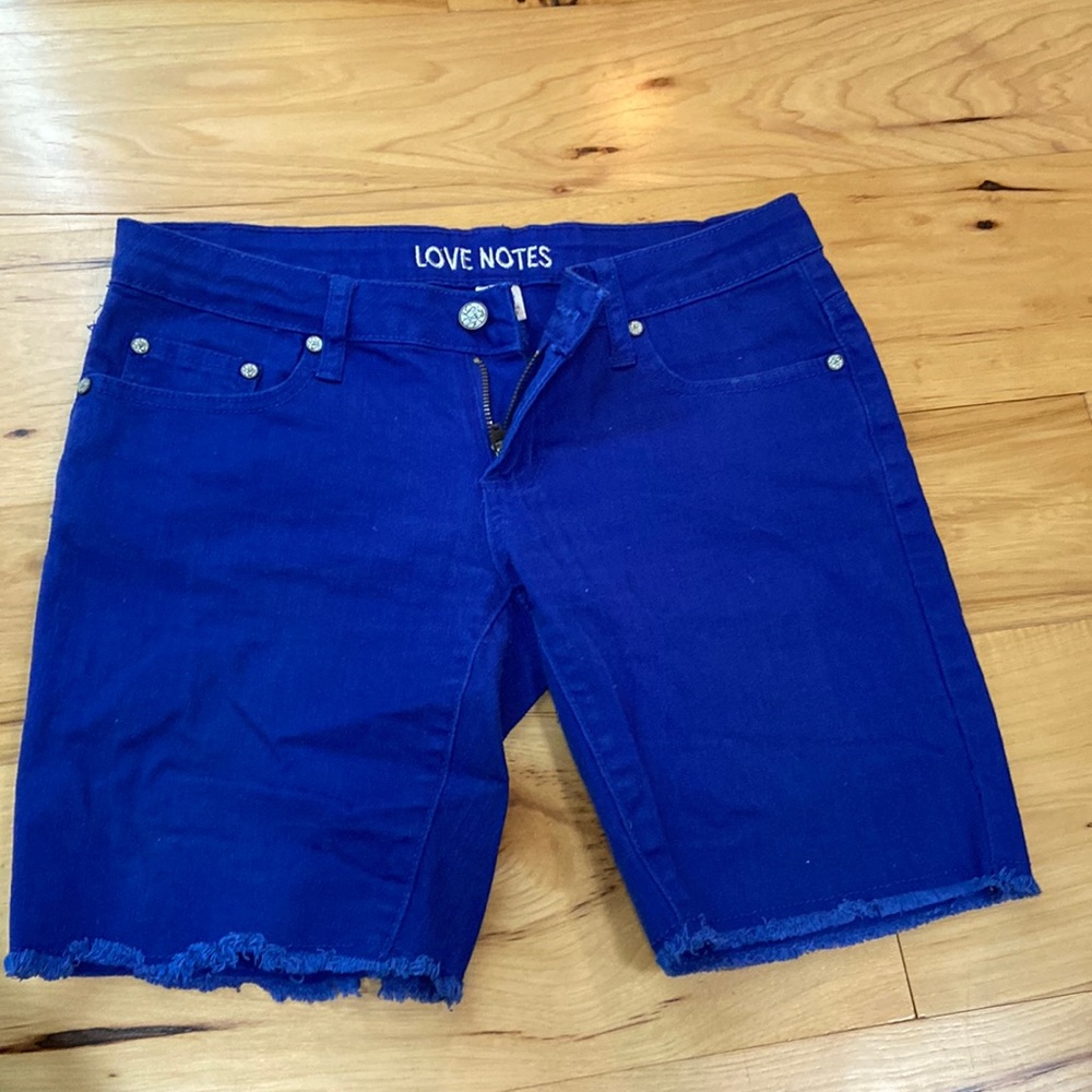 Love notes bright blue jeans 3/4